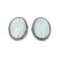 Mother of Pearl Navajo Sterling Silver Post Earrings AX130176