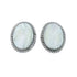 Mother of Pearl Navajo Sterling Silver Post Earrings AX130176