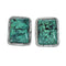 Native American Sterling Silver Turquoise Post Earrings AX130198