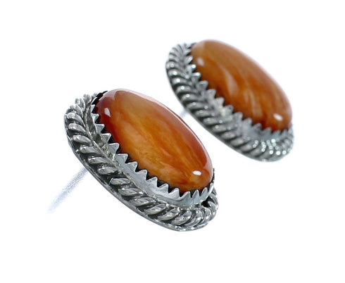 Navajo Oyster Shell Genuine Sterling Silver Post Earrings AX130203