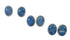Navajo Denim Lapis Genuine Sterling Silver Post Earrings AX130204