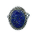 Native American Sterling Silver Lapis Ring Size 7-3/4 AX130226
