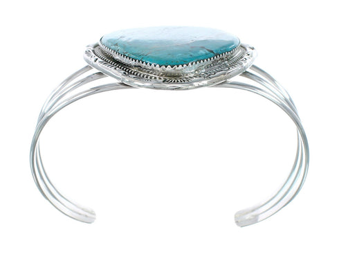 Sterling Silver Turquoise Navajo Cuff Bracelet AX130234