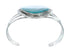 Sterling Silver Turquoise Navajo Cuff Bracelet AX130234