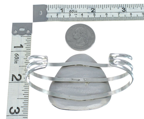 Sterling Silver Turquoise Navajo Cuff Bracelet AX130234
