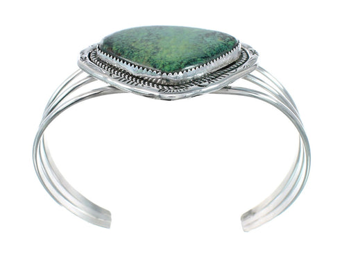 Sterling Silver Turquoise Navajo Cuff Bracelet AX130235