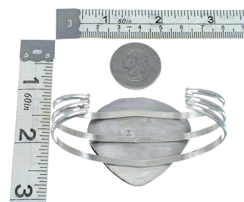 Sterling Silver Turquoise Navajo Cuff Bracelet AX130235