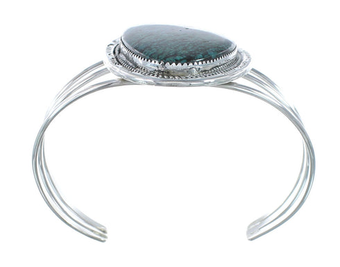 Sterling Silver Turquoise Navajo Cuff Bracelet AX130237
