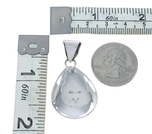 Native American Manmade Multicolor Inlay Pendant JX130305