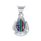Native American Manmade Multicolor Inlay Pendant JX130314
