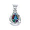 Native American Manmade Multicolor Inlay Pendant JX130315