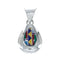 Native American Manmade Multicolor Inlay Pendant JX130317
