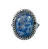 Denim Lapis Sterling Silver Native American Ring Size 7-1/4 JX130285
