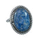 Denim Lapis Sterling Silver Native American Ring Size 8-1/2 JX130289