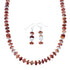 Oyster Shell Genuine Sterling Silver Navajo Bead Necklace Set JX130262