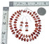 Oyster Shell Genuine Sterling Silver Navajo Bead Necklace Set JX130262