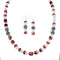 Oyster Shell Genuine Sterling Silver Navajo Bead Necklace Set JX130264
