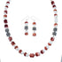Oyster Shell Genuine Sterling Silver Navajo Bead Necklace Set JX130264