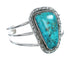 Sterling Silver Turquoise Navajo Cuff Bracelet JX130324