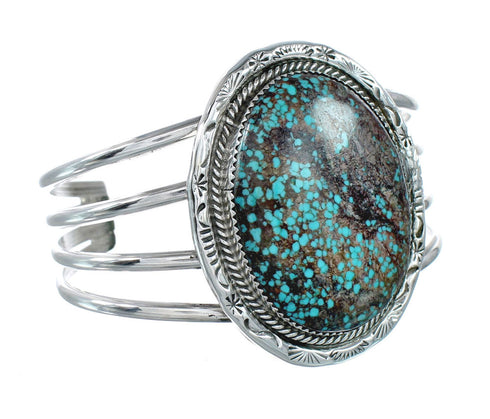 Sterling Silver Turquoise Navajo Cuff Bracelet JX130323