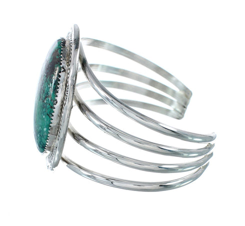 Sterling Silver Turquoise Navajo Cuff Bracelet JX130334