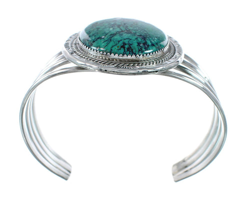 Sterling Silver Turquoise Navajo Cuff Bracelet JX130334