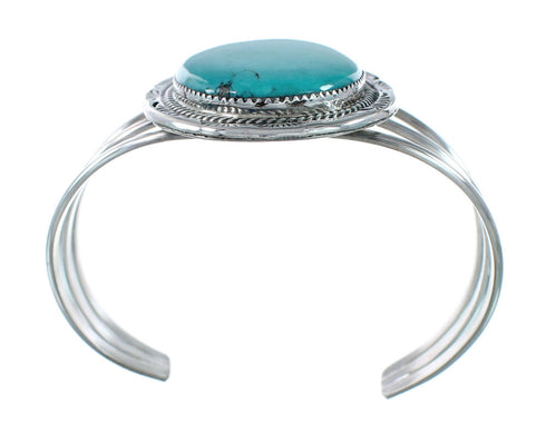 Sterling Silver Turquoise Navajo Cuff Bracelet JX130325