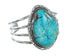 Sterling Silver Turquoise Navajo Cuff Bracelet JX130335