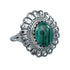 Southwestern Malachite Sterling Silver Ring Size 5-3/4 JX130366