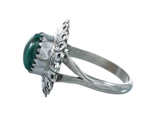 Southwestern Malachite Sterling Silver Ring Size 6-3/4 JX130367