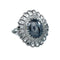 Southwestern Hematite Sterling Silver Ring Size 6-3/4 JX130363