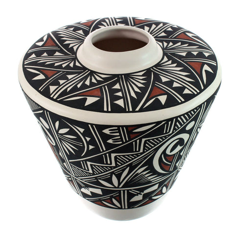 Hand Crafted Native American Acoma Pottery By Artist LV JX130382