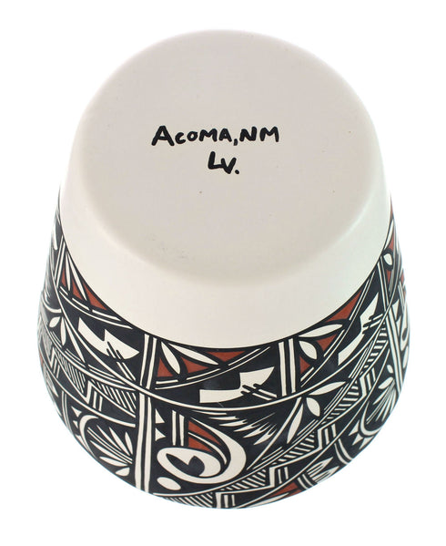 Hand Crafted Native American Acoma Pottery By Artist LV JX130382