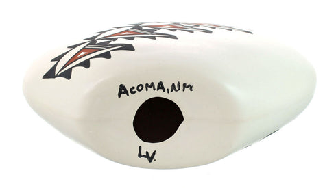 Hand Crafted Native American Acoma Pottery By Artist LV JX130390