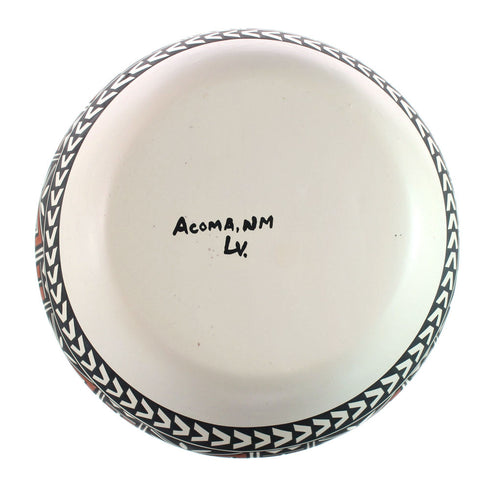 Hand Crafted Native American Acoma Pottery By Artist LV JX130392