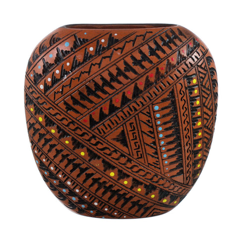 Hand Crafted Navajo Pot By Artist Shelly Watchman JX130402