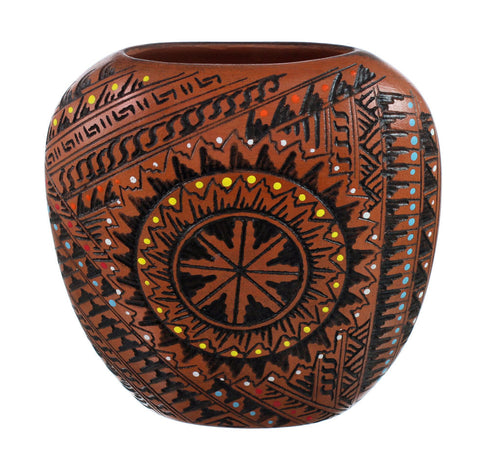 Hand Crafted Navajo Pot By Artist Shelly Watchman JX130402