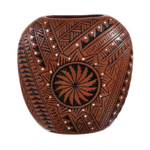Hand Crafted Navajo Pot By Artist Shelly Watchman JX130403