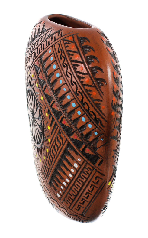 Hand Crafted Navajo Pot By Artist Shelly Watchman JX130399