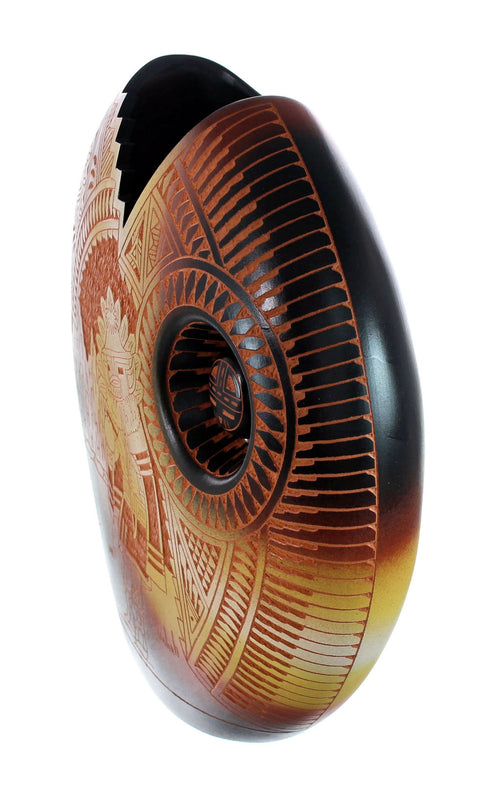 Hand Crafted Navajo Kachina Figure Pot By Artist Shelly Watchman JX130423