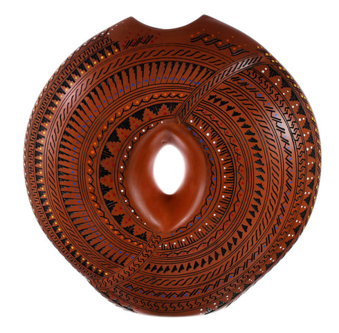 Hand Crafted Navajo Turtle Pot By Artist Shelly Watchman JX130425