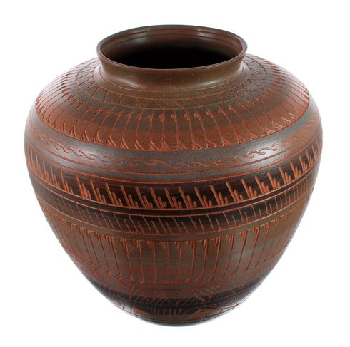 Native American Navajo Hand Crafted Pottery JX130442