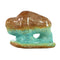 Native American Navajo Hand Crafted Turquoise Buffalo Pottery JX130434
