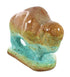 Native American Navajo Hand Crafted Turquoise Buffalo Pottery JX130434