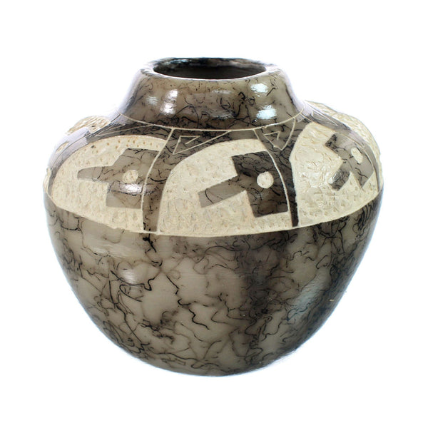 Native American Navajo Horse Hair Pottery JX130486