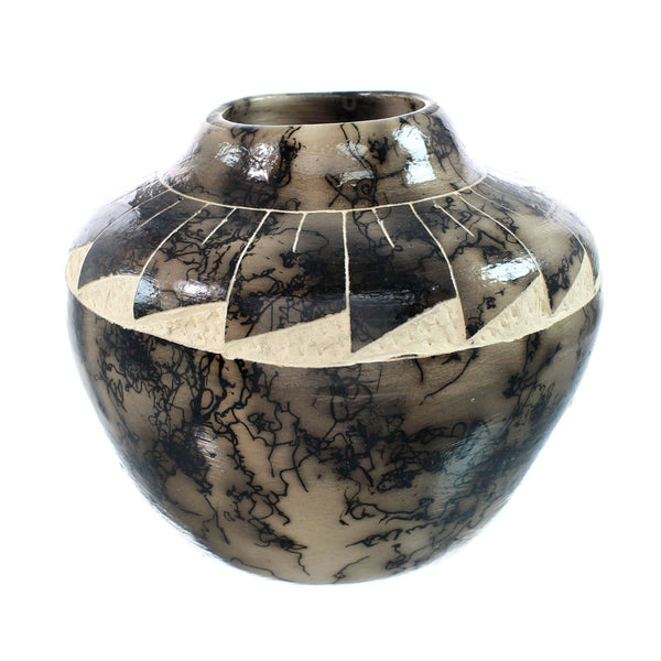 Native American Navajo Horse Hair Pottery JX130489