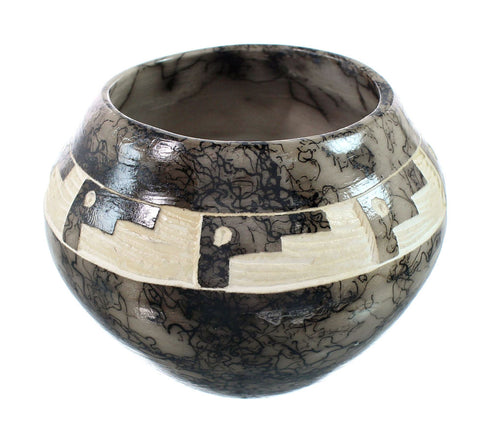 Native American Navajo Horse Hair Pottery JX130464