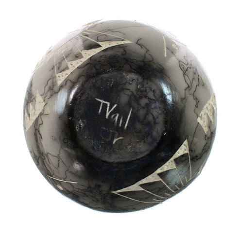 Native American Navajo Horse Hair Bird Pottery JX130462