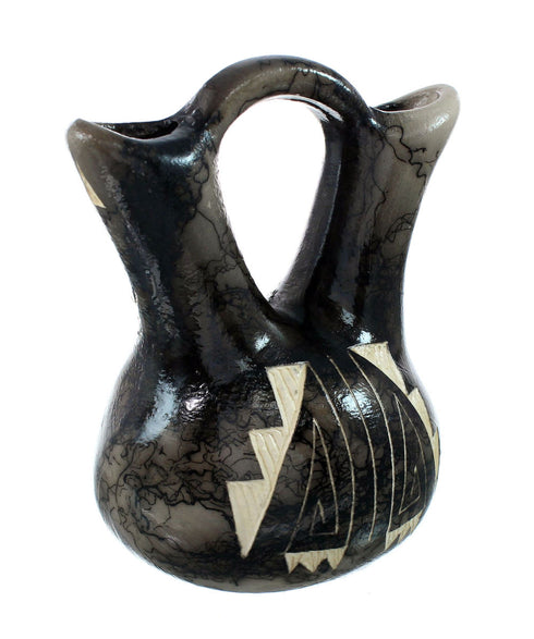 Native American Navajo Horse Hair Wedding Vase JX130501
