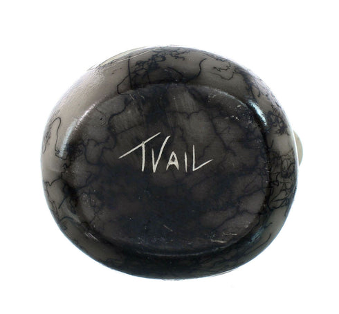 Native American Navajo Bear Paw Horse Hair Wedding Vase JX130490